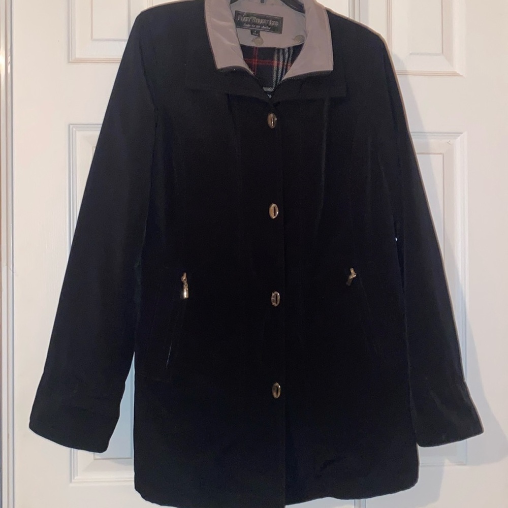 Fleet street LTD Black  Trench Coat